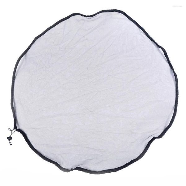 Filet de couverture en maille pour barils de pluie, seaux de collecte d'eau PE, protection des outils de récolte des gouttes de pluie, 1 pièce de 95cm