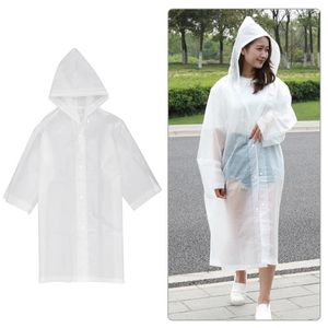 Raincoats 1pc mat polonais imperméable EVA pluie poncho réutilisable manteau imperméable adulte conjoint vêtements de pluie pour l'extérieur