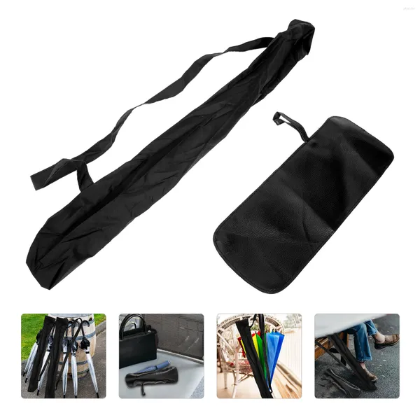 Impermeables 2 PCS Práctica bolsa de paraguas Bolsa de transporte Caja de almacenamiento impermeable Bolsas Cubiertas de tela de impacto Diario