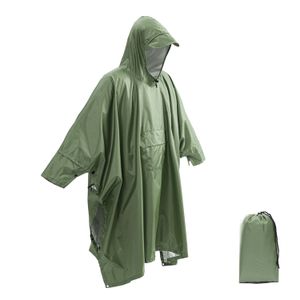 Imperméables 3 en 1 extérieur militaire imperméable imperméable manteau de pluie hommes femmes auvent de la moto Poncho pique-nique tapis lgbui 230920