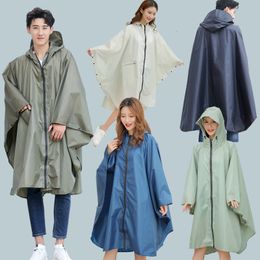 Manteaux imperméables grande taille manteau imperméable respirant femmes long manteau de pluie léger Poncho dames imperméable adultes 230920