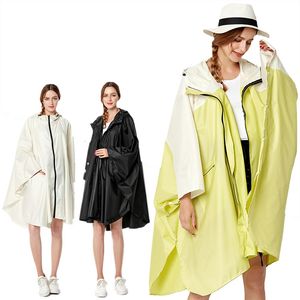 Imperméables Grande Taille XXL Femmes Imperméable Respirant Léger Manteau De Pluie Poncho Dames Imperméable Cape Imperméables Adultes Coupe-Vent Vêtements De Pluie 230414