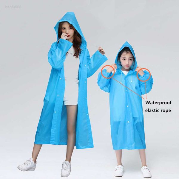 Impermeables Niños Adultos Impermeable Impermeable Reutilizable EVA Poncho De Lluvia Para Niños Niñas Mujeres Transparente Traje De Ropa De Lluvia Transparente Para EstudianteL2030916