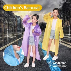 Manteau de pluie coloré réutilisable pour enfants, imperméable, décontracté, pour Camping en plein air, Poncho, vêtements de pluie portables pour les activités de dérive