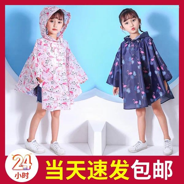 Manteaux imperméables pour enfants, sacs à dos à la mode, dessin animé, imperméable, pour filles et garçons de la maternelle, imperméable, cape, Poncho, coupe-vent