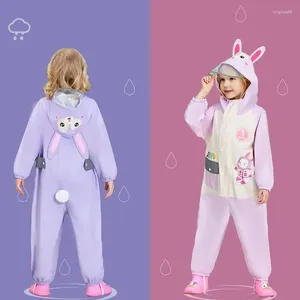 Regenjassen Kinderonesie Cartoon Regenkleding Kleuterschool Baby Jongens Meisjes Lopende regenjas Hoge lentegarens Poncho