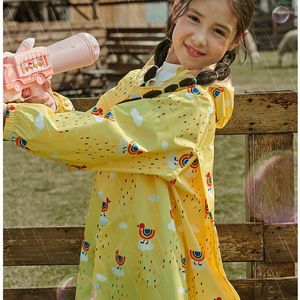 Manteau de pluie imperméable pour enfants, Poncho Design conjoint, couverture imprimée mignonne, vêtements à bande réfléchissante de sécurité
