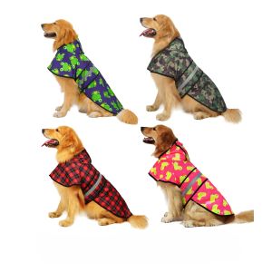 Regenjassen Hondenregenjas Waterdichte hoodiejas Regenponcho Regenkleding voor huisdieren met reflecterende streep Accessoires voor regenjassen voor buitenhonden