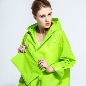 Regenjassen milieuvriendelijke waterdichte groene jelly eva transparante windjack mannen en vrouwen regenjas met kap regenkleding poncho 230414