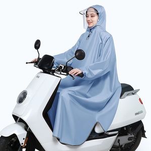 Imperméables voiture à batterie électrique avec imperméable à manches pour hommes moto long corps entier imperméable à la pluie pour une personne seule équitation poncho auto-porche 230414