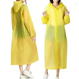 Chubasqueros EVA traje alto Camping lluvia 1 Uds hombres mujeres impermeable abrigo grueso calidad impermeable Unisex ropa impermeable reutilizable