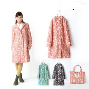 Imperméables marque de mode femmes léger fleur Poncho dames imperméable Long imperméable adultes vêtements de pluie en plein air