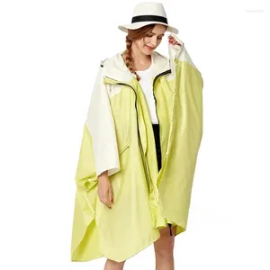 Raincoats Fashion Style japonais Version coréenne Version du vent Sac à dos Electric Bicycle Randonnée Trench Coat Poncho Poncho