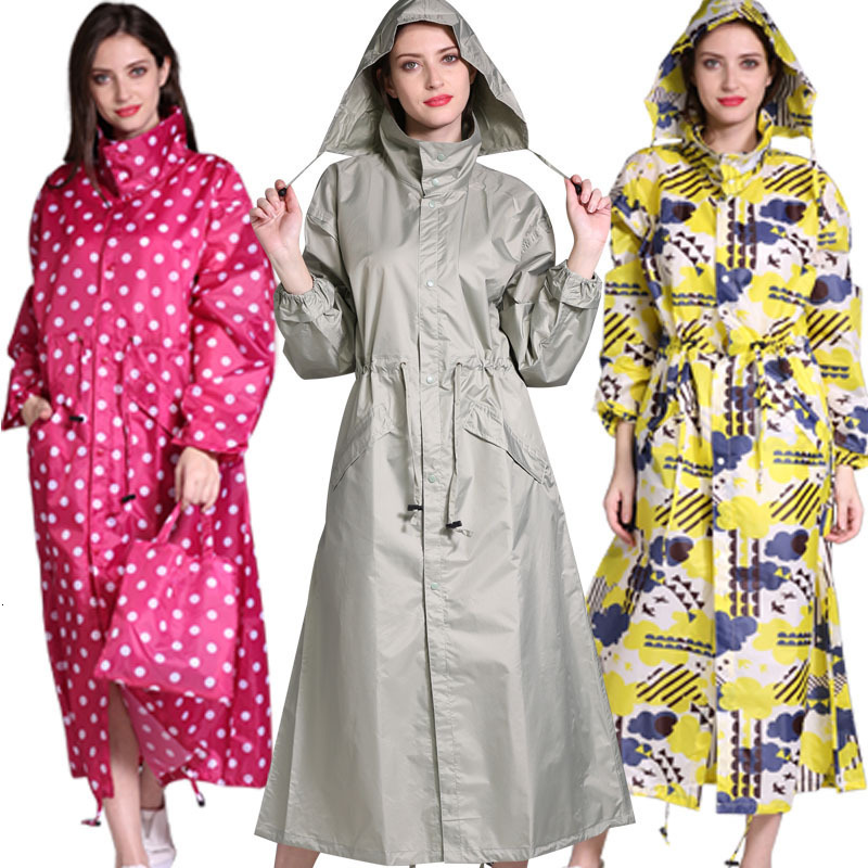  Yağmurluk moda uzatır erkek ve kadınlar yağmurluk ince panço bayanlar su geçirmez uzun nefes alabilen yağmur ceketi yetişkinler 230920