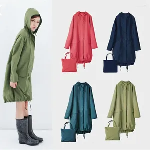 Raincoats FreeSmily Style Filles Mode Pluie Porter Femmes Adultes Trench-Coat Imperméable Voyage Un Spin Sec Ultra Mince Portable