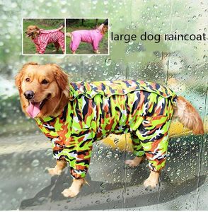 Manteaux de pluie Golden Retreiver Samoyède grand chien Camouflage manteau de pluie combinaison pour animaux de compagnie chien imperméable vêtements Apperal pour Labrador berger allemand