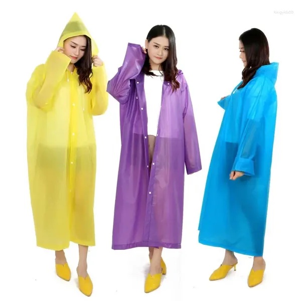 Imperméables de haute qualité imperméable 145 68CM EVA unisexe épaissi imperméable manteau de pluie femmes Camping vêtements de pluie costume