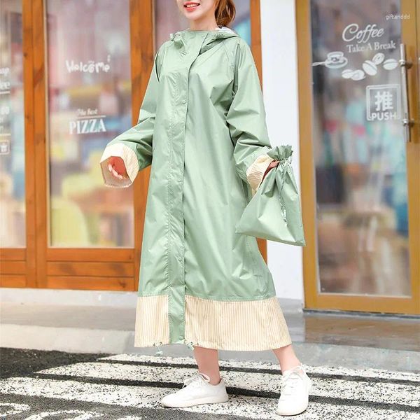 Raincoats Poncho de pluie japonais Sports imperméable femmes actives en plein air longue veste à capuche imperméable léger manteau coupe-vent