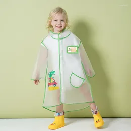 Regenjassen Kinderregenjas Cartoon Leuke regenkleding Huishoudartikelen Waterdichte kinderponcho Transparant regenpak EVA