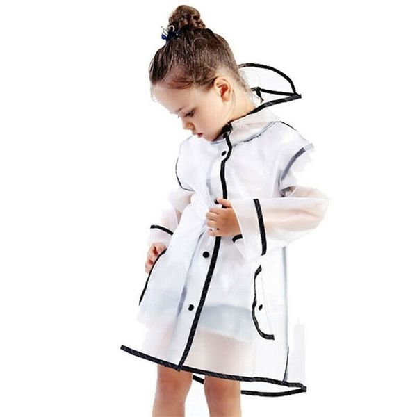 Chubasqueros para niños Chubasquero impermeable Poncho de lluvia Claro Transparente Niños escuela de jardín de infantes Estudiante Traje de lluvia Cubiertas protectoras 220930