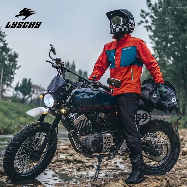 Ircónicos de tormenta lyschy Pantalones de lluvia impermeables a impermeables kit dividido motocicleta en equipo impermeable xs-3xl