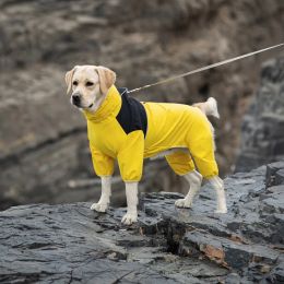 Réfercoussans moyen et grandes chiens à quatre plats imperméables à quatre vestes pour chiens réfléchissantes adaptées à Golden Retriever / Shiba Inu