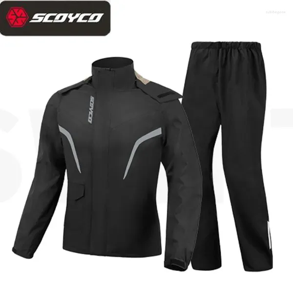 Raircoats para hombres SCOYCO MOTO MOCHO CON RAVIS