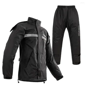 Raincoats MotoCycle Raincoat Arafroproof Rider Suit Moto Rain Maber Veste Pantalon Biker Set Men Femmes