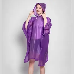 Raincoats Escalade Clear Raincoat Femmes Rain Poncho Veste Épaissi Non-jetable pour la randonnée