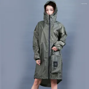 Regenjassen Outdoor winddichte waterdichte jas voor dames Heren Regenjas Wandelen Reizen Windjack Lange draagbare waterafstotende regenkleding