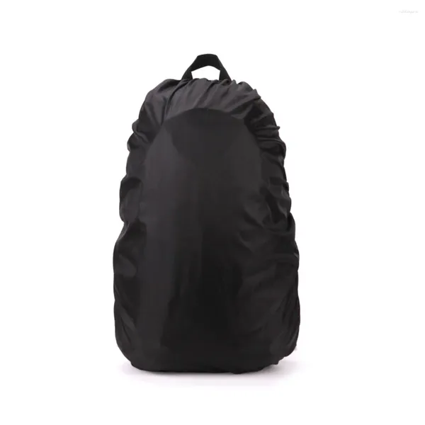 Impermeables PIXNOR 35L Mochila impermeable al aire libre Mochila Mochila Bolsa de cubierta de lluvia Paquete impermeable para acampar Senderismo (Negro)