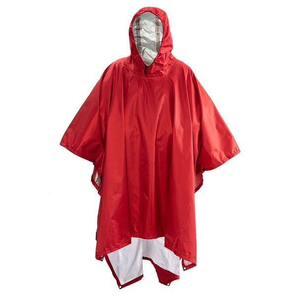 Imperméables Portable multifonctionnel 3 en 1 manteau de pluie imperméable Poncho léger réutilisable randonnée veste à capuche pour Camp 231010