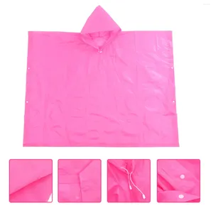 Poncho de pluie imperméable portable imperméable avec capuches et manches vêtements de pluie extérieurs réutilisables pour la randonnée en camping d'urgence