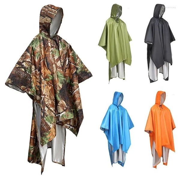 Imperméables imperméable extérieur polyvalent pratique pour la randonnée coupe-vent et imperméable avec capuche conception 3-en-1