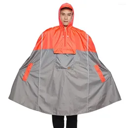 Regenjassen Qian Draagbare Regenjas Heren en Dames Outdoor Poncho Rugzak Reflecterend Ontwerp Fietsen Klimmen Reizen Regenhoes