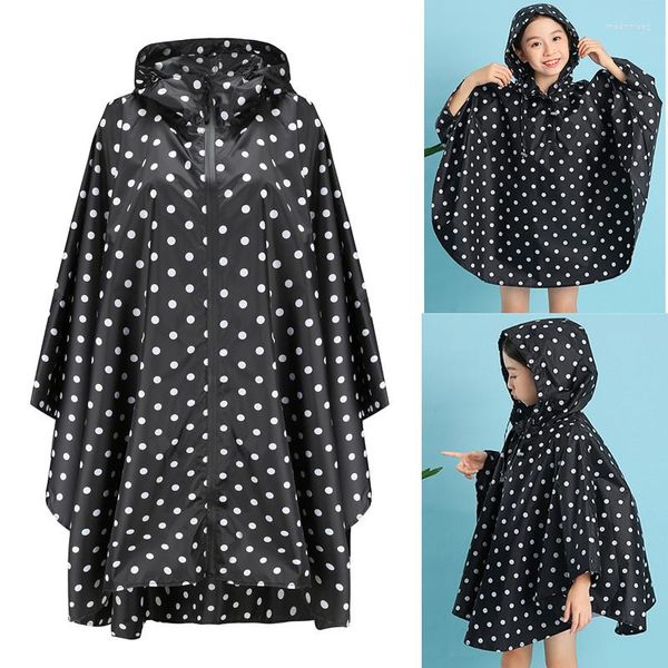 Imperméables manteau de pluie imperméable vêtements de pluie en plein air randonnée filles garçons imperméable Poncho Trench Portable à capuche Parent enfants