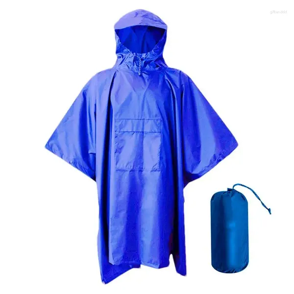 Rainquette de la veste imperméable à la veste avec des vêtements de pluie portables imperméables de poche pour les déplacements de voyage en camping à l'extérieur