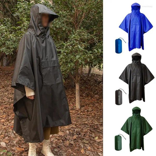 Ranquers Ranquers Veste imperméable Poncho Pluie de pluie imperméable Vérification portable pour les déplacements pour le camping