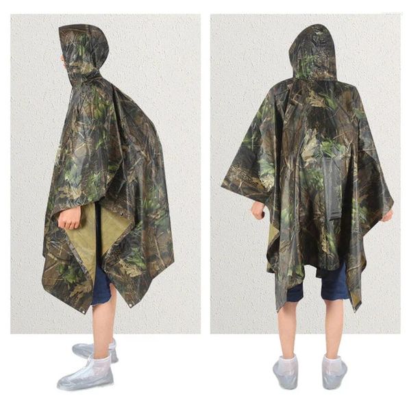 Imperméables imperméable multifonctionnel Poncho Camouflage sac à dos moto portable