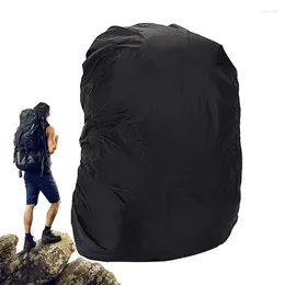 Raincoats Couvercle de sac à dos réfléchissant pliable Pluie imperméable Protection noire pour le vélo Ordinateur portable