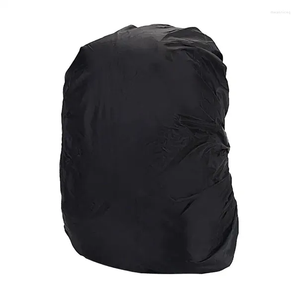 Cubierta de mochila reflectante de impermeables protección negra plegable para una computadora de lluvia portátil de bicicletas