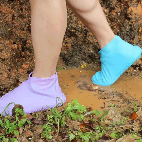 Irrones de recién urbanos Silicona látex de protección impermeable cubiertas de zapatos de lluvia al aire libre para zapatos con ciclismo de goma de goma.