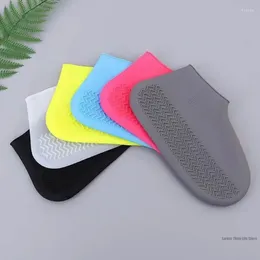 Chubasqueros de silicona, cubiertas impermeables para zapatos S/M/L/XL, botas de lluvia de goma antideslizantes, accesorios para zapatos para días lluviosos al aire libre