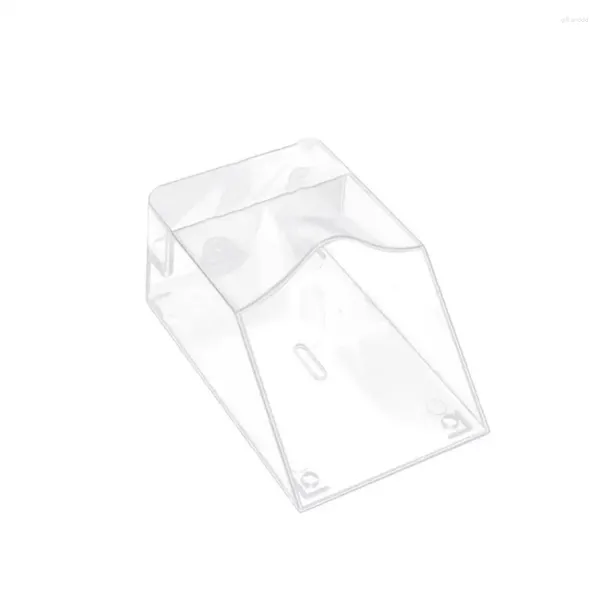 Imperméables Couverture imperméable transparente Bouton de sonnette résistant aux intempéries Protection facile à installer Durable sans fil
