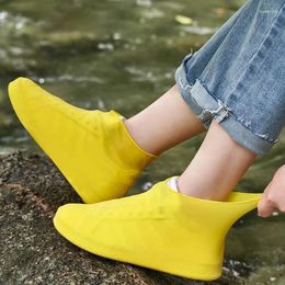 Imperméables chaussures imperméables couvre bottes de pluie femmes baskets protecteur chaussure réutilisable extérieur anti-dérapant botte