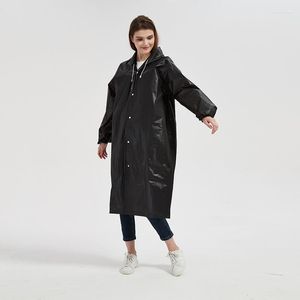 Imperméables imperméable costume pluie femmes Camping épaissi manteau imperméable noir haute hommes qualité unisexe vêtements de pluie