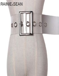 RAINIE SEAN large dames ceinture boucle ardillon ceinture pour femmes Cummerbund PVC Transparent femme 2020 mode toute nouvelle ceinture clair CX200722555351