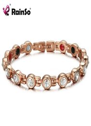 Bracelets de cristal magnétique Rainso Bracelets Bipestone Jewelry Femme Accessoires Bio Energy Hologram Bracelets J7132637