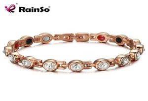 Bracelets de cristal magnétique Rainso Bracelets Bipestone Bijoux Femmes Accessoires Bio Energy Hologram Bracelets germanium J9145645