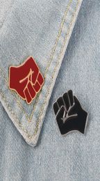 Broche rouge en émail, poing levé de solidarité, chapeau, vêtements, épingle à revers, Badge de chemise en jean, Black Lives Matter, bijoux, cadeau 8498807